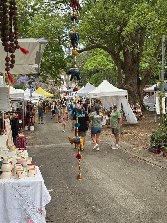 Bangalow Farmers Market in Piccabeen Park, NSW